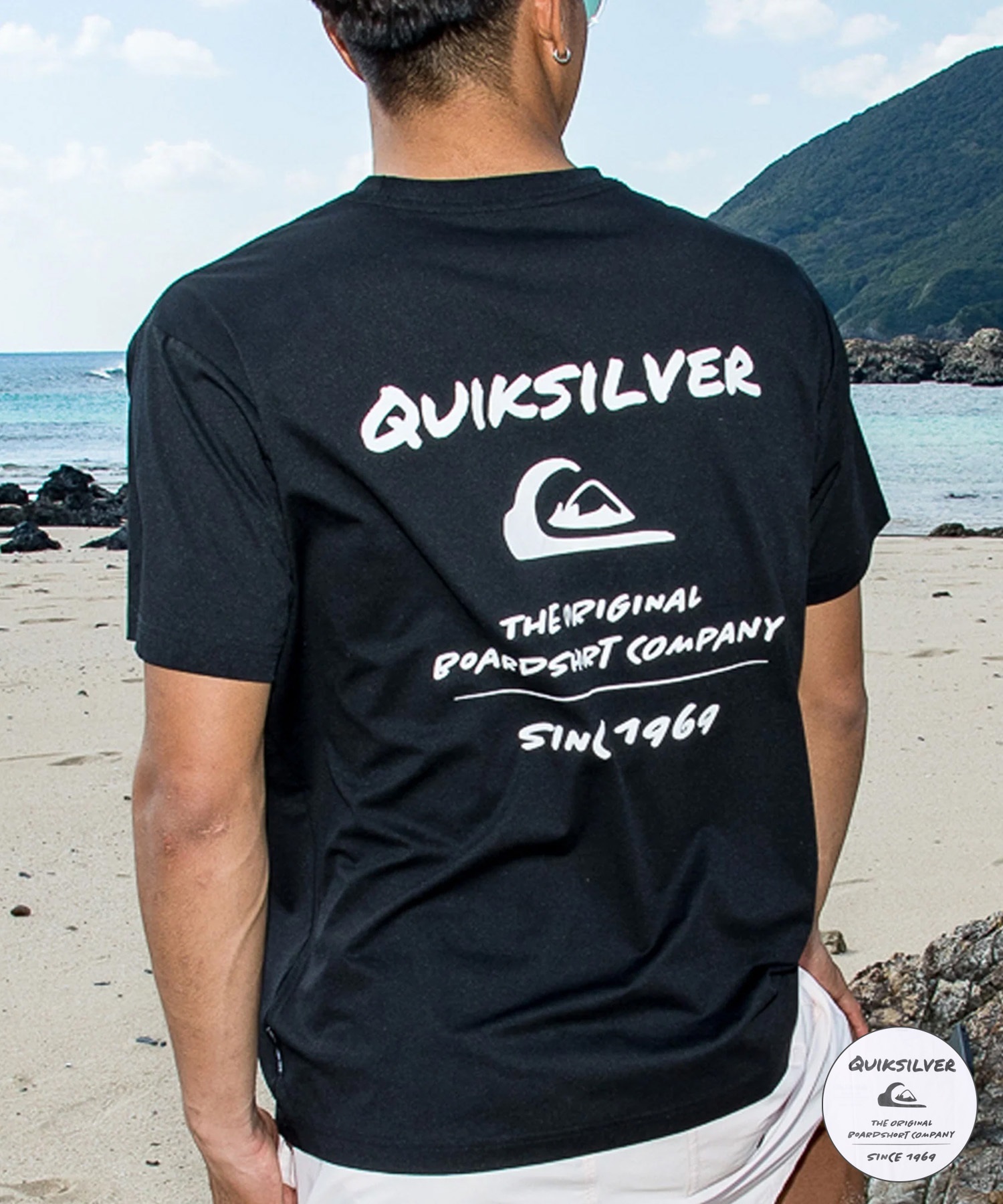 QUIKSILVER クイックシルバー 水着 ラッシュガード 半袖 Tシャツ