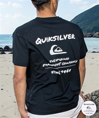 QUIKSILVER クイックシルバー 水着 ラッシュガード 半袖 Tシャツ メンズ UVカット 軽量 速乾 水陸両用 QLY261022(WHT-M)