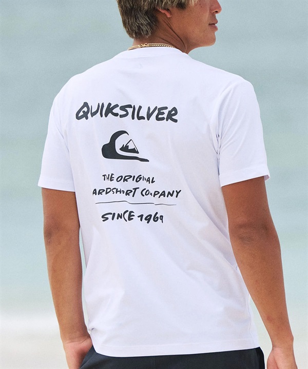 QUIKSILVER クイックシルバー 水着 ラッシュガード 半袖 Tシャツ メンズ UVカット 軽量 速乾 水陸両用 QLY261022