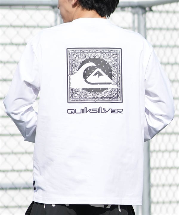 QUIKSILVER クイックシルバー 水着 ラッシュガード 長袖 Tシャツ ロンT メンズ UVカット 速乾 接触冷感 水陸両用 QLY261621M ムラサキスポーツ限定