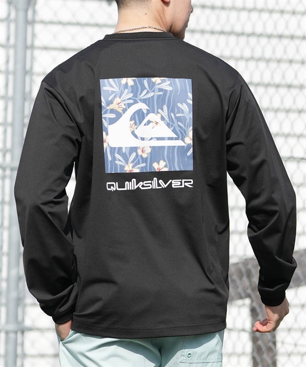 QUIKSILVER クイックシルバー 水着 ラッシュガード 長袖 Tシャツ ロンT メンズ UVカット 速乾 接触冷感 水陸両用 QLY261621M ムラサキスポーツ限定