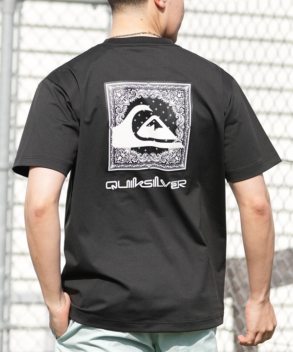 QUIKSILVER クイックシルバー 水着 ラッシュガード 半袖 Tシャツ メンズ UVカット 速乾 接触冷感 水陸両用 QLY261623M ムラサキスポーツ限定