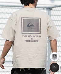 QUIKSILVER クイックシルバー 水着 ラッシュガード 半袖 Tシャツ メンズ UVカット 速乾 接触冷感 水陸両用 QLY261624M ムラサキスポーツ限定(WHT-M)