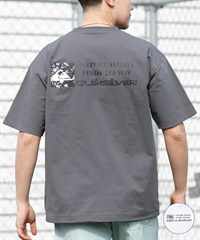 QUIKSILVER クイックシルバー 水着 ラッシュガード 半袖 Tシャツ メンズ UVカット 速乾 接触冷感 水陸両用 QLY261625M ムラサキスポーツ限定(WHT-M)