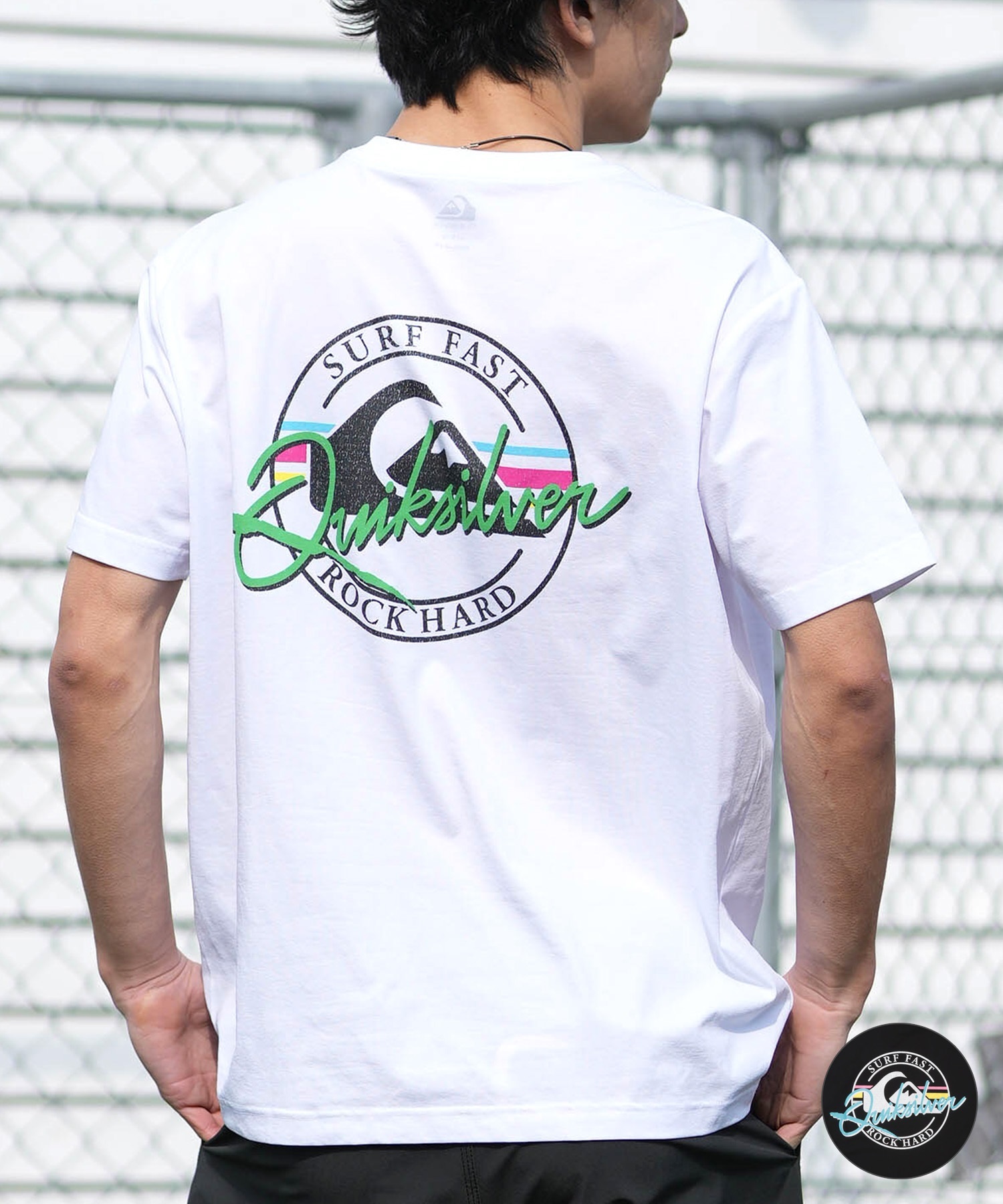 QUIKSILVER クイックシルバー 水着 ラッシュガード 半袖 Tシャツ