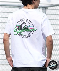 QUIKSILVER クイックシルバー 水着 ラッシュガード 半袖 Tシャツ メンズ UVカット 軽量 速乾 水陸両用 QLY261627M ムラサキスポーツ限定(WHT-M)
