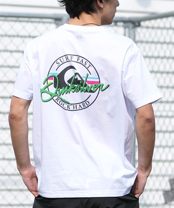 QUIKSILVER クイックシルバー 水着 ラッシュガード 半袖 Tシャツ メンズ UVカット 軽量 速乾 水陸両用 QLY261627M ムラサキスポーツ限定