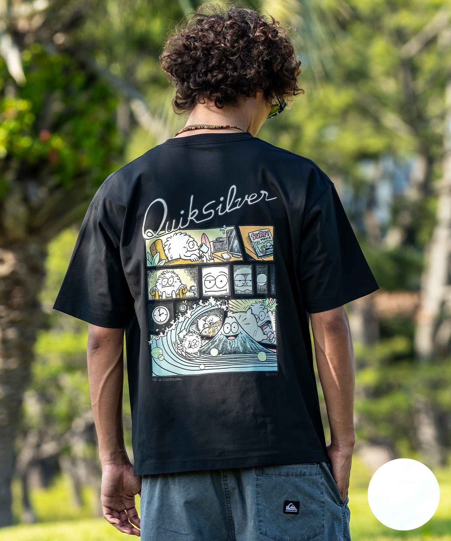 QUIKSILVER クイックシルバー 水着 ラッシュガード 半袖 Tシャツ
