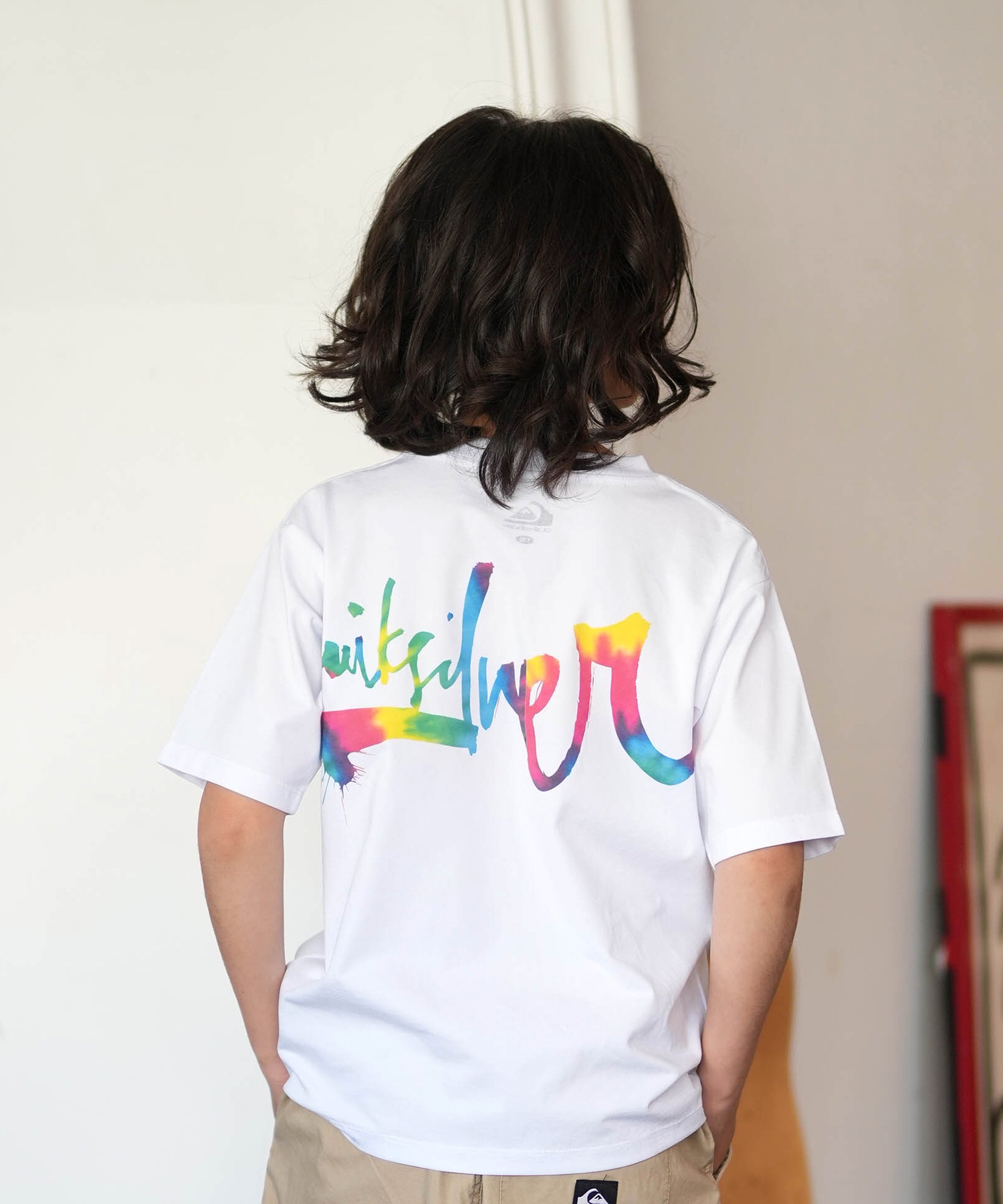 雑貨（男の子用） QUIKSILVER クイックシルバー 半袖 Tシャツ キッズ ジュニア 子供 ロゴ