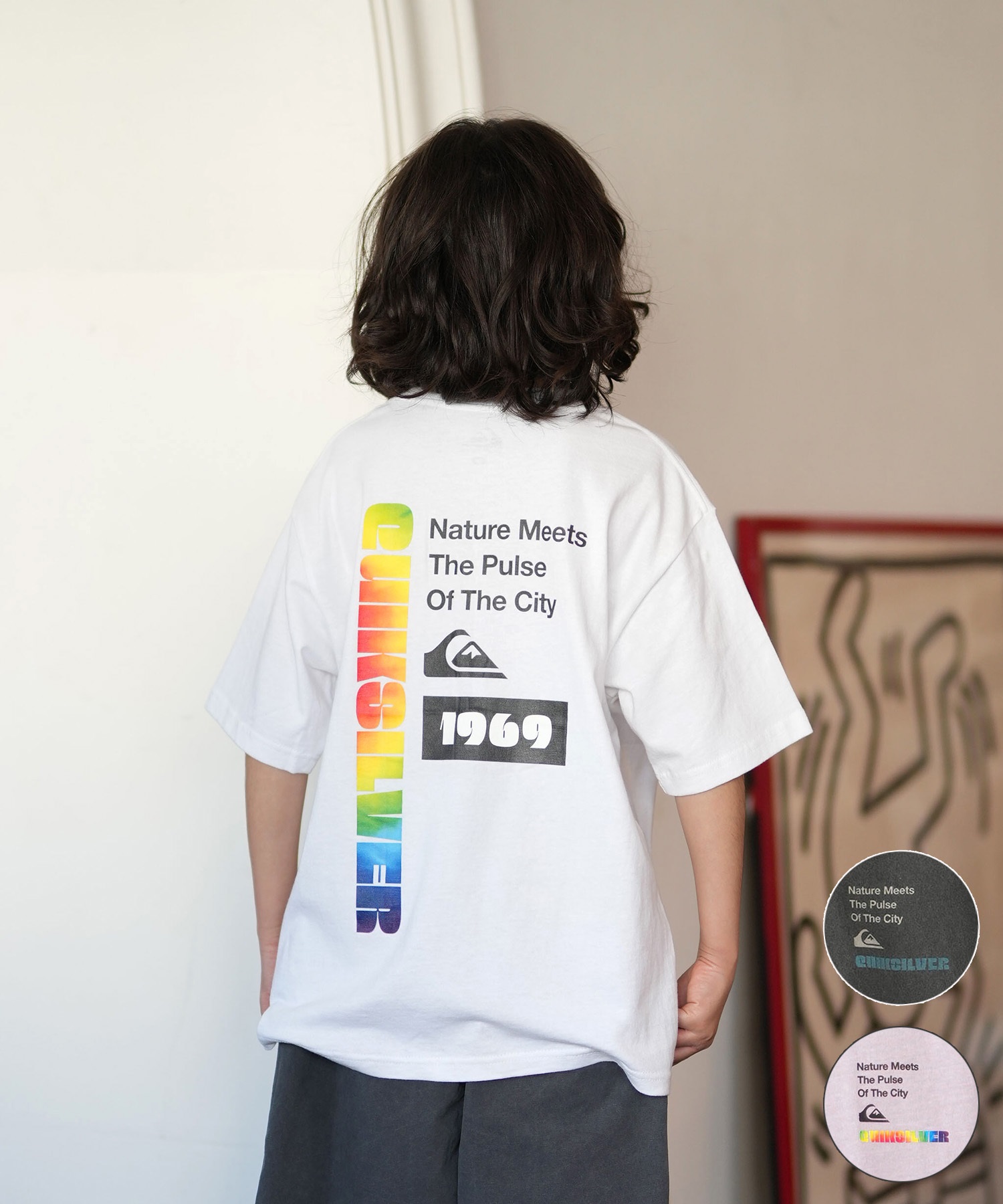 QUIKSILVER クイックシルバー 半袖 Tシャツ キッズ ジュニア 子供 バックプリント KST261001(WHT-130cm)