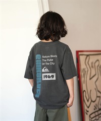 QUIKSILVER クイックシルバー 半袖 Tシャツ キッズ ジュニア 子供 バックプリント KST261001(BLK-130cm)