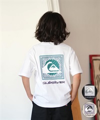 QUIKSILVER クイックシルバー 半袖 Tシャツ キッズ ジュニア 子供 バックプリント KST261602M ムラサキスポーツ限定(BLK-130cm)