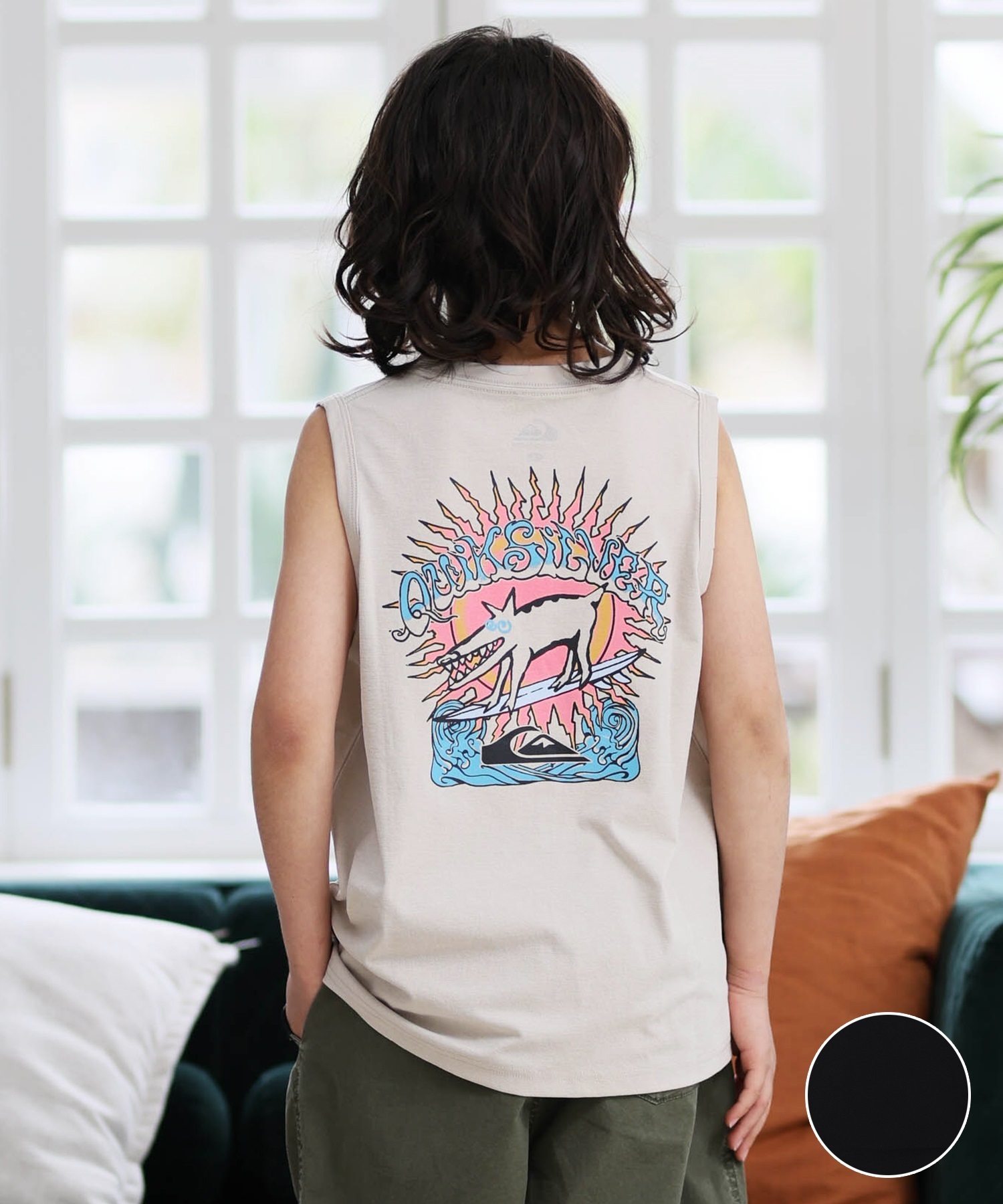 QUIKSILVER クイックシルバー タンクトップ キッズ バックプリント