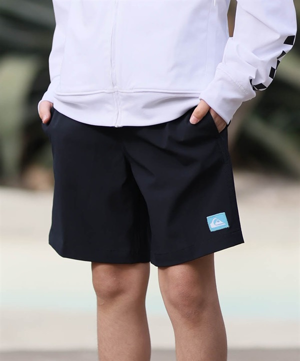 QUIKSILVER クイックシルバー 水着 海パン トランクス サーフパンツ キッズ ジュニア 子供 水陸両用 速乾 SOLID VOLLEY YOUTH 16NB KBS262001