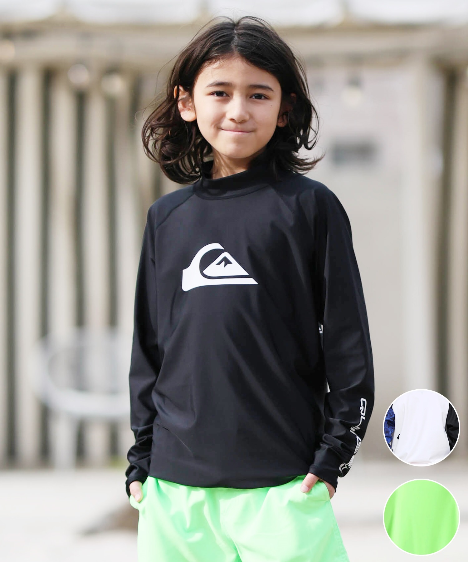 QUIKSILVER クイックシルバー 水着 ラッシュガード 長袖 Tシャツ ロンT