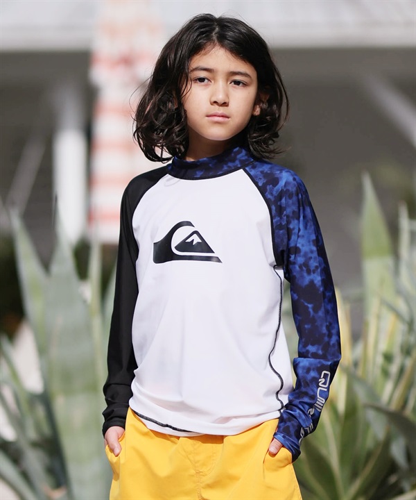 QUIKSILVER クイックシルバー 水着 ラッシュガード 長袖 Tシャツ ロンT キッズ ALL TIME LR YOUTH KLY261001