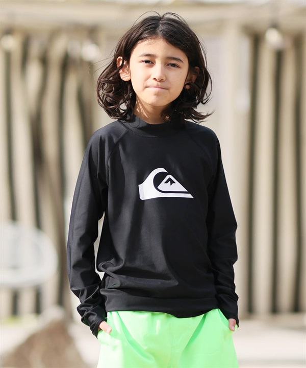 QUIKSILVER クイックシルバー 水着 ラッシュガード 長袖 Tシャツ ロンT キッズ ALL TIME LR YOUTH KLY261001