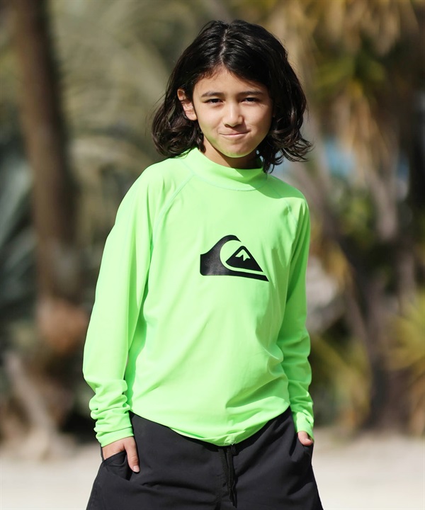 QUIKSILVER クイックシルバー 水着 ラッシュガード 長袖 Tシャツ ロンT キッズ ALL TIME LR YOUTH KLY261001