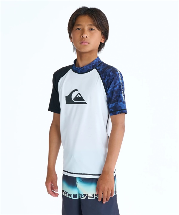 QUIKSILVER クイックシルバー 水着 ラッシュガード 半袖 Tシャツ キッズ ジュニア ALL TIME SR YOUTH KLY261003