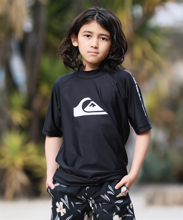 QUIKSILVER クイックシルバー 水着 ラッシュガード 半袖 Tシャツ キッズ ジュニア ALL TIME SR YOUTH KLY261003