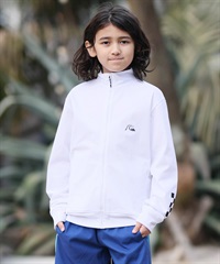 QUIKSILVER クイックシルバー 水着 長袖 ラッシュガード ジップアップ キッズ CHECKER ZIP YOUTH KLY261006(WHT-130cm)