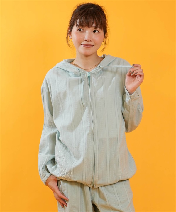HULALANI フララニ ジップアップ パーカー レディース ワンポイント 263HU2JK071