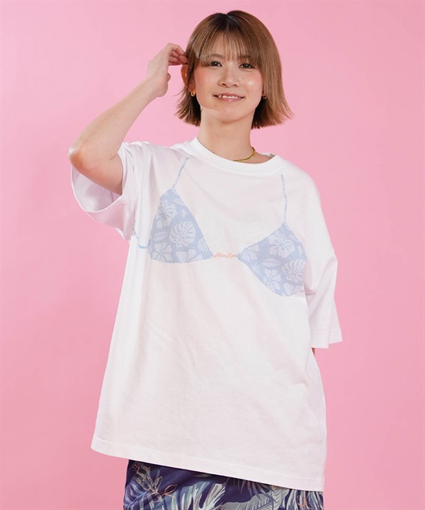 HULALANI フララニ 半袖 Tシャツ レディース ビキニプリント 263HU2ST931