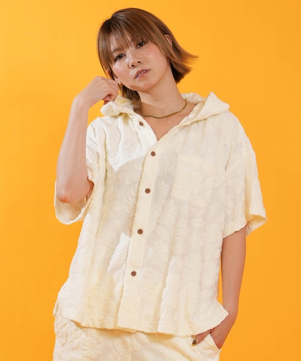 HULALANI フララニ 半袖 シャツ レディース 総柄 263HU2SH098