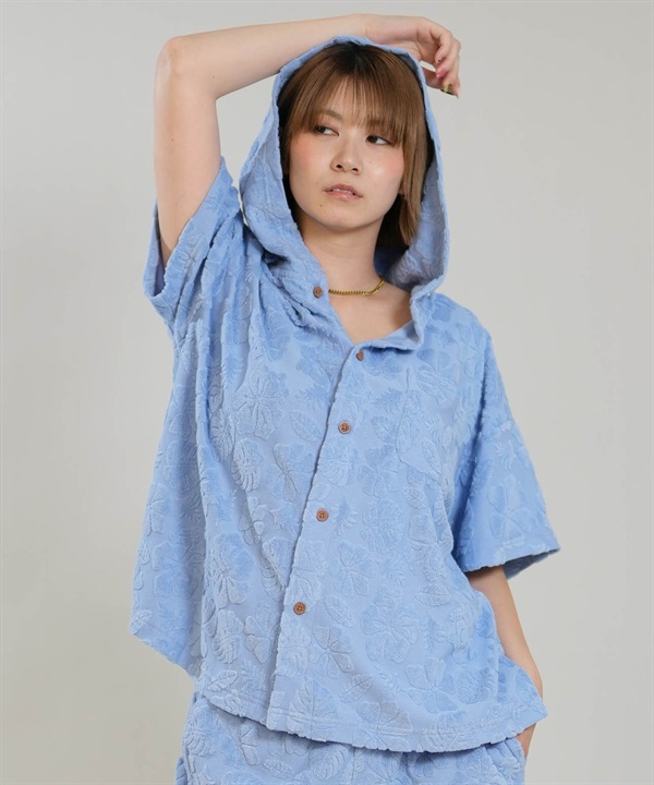 HULALANI フララニ 半袖 シャツ レディース 総柄 263HU2SH098