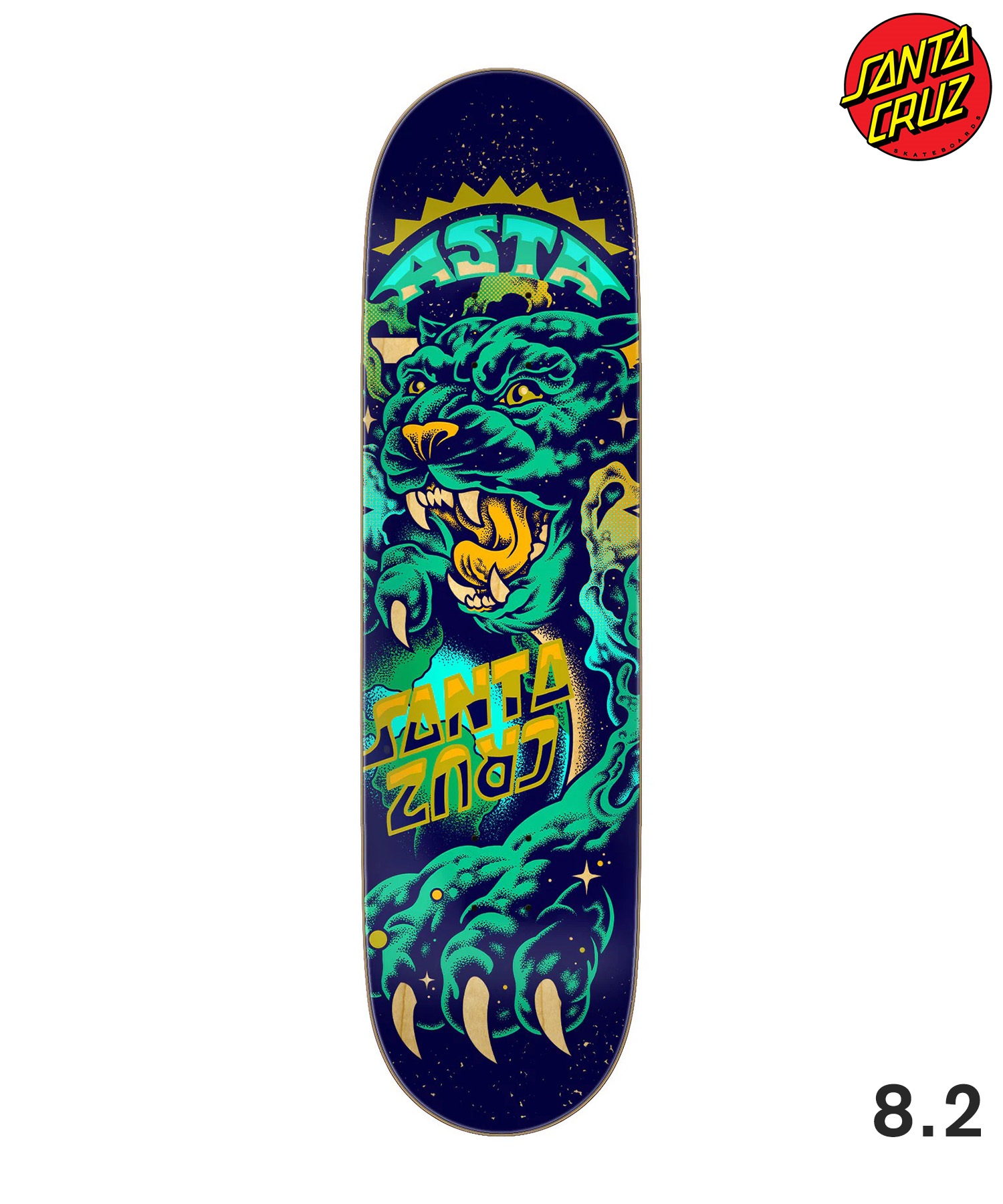 SANTA CRUZ サンタクルーズ スケートボード デッキ 8.2inch ASTA SPACE
