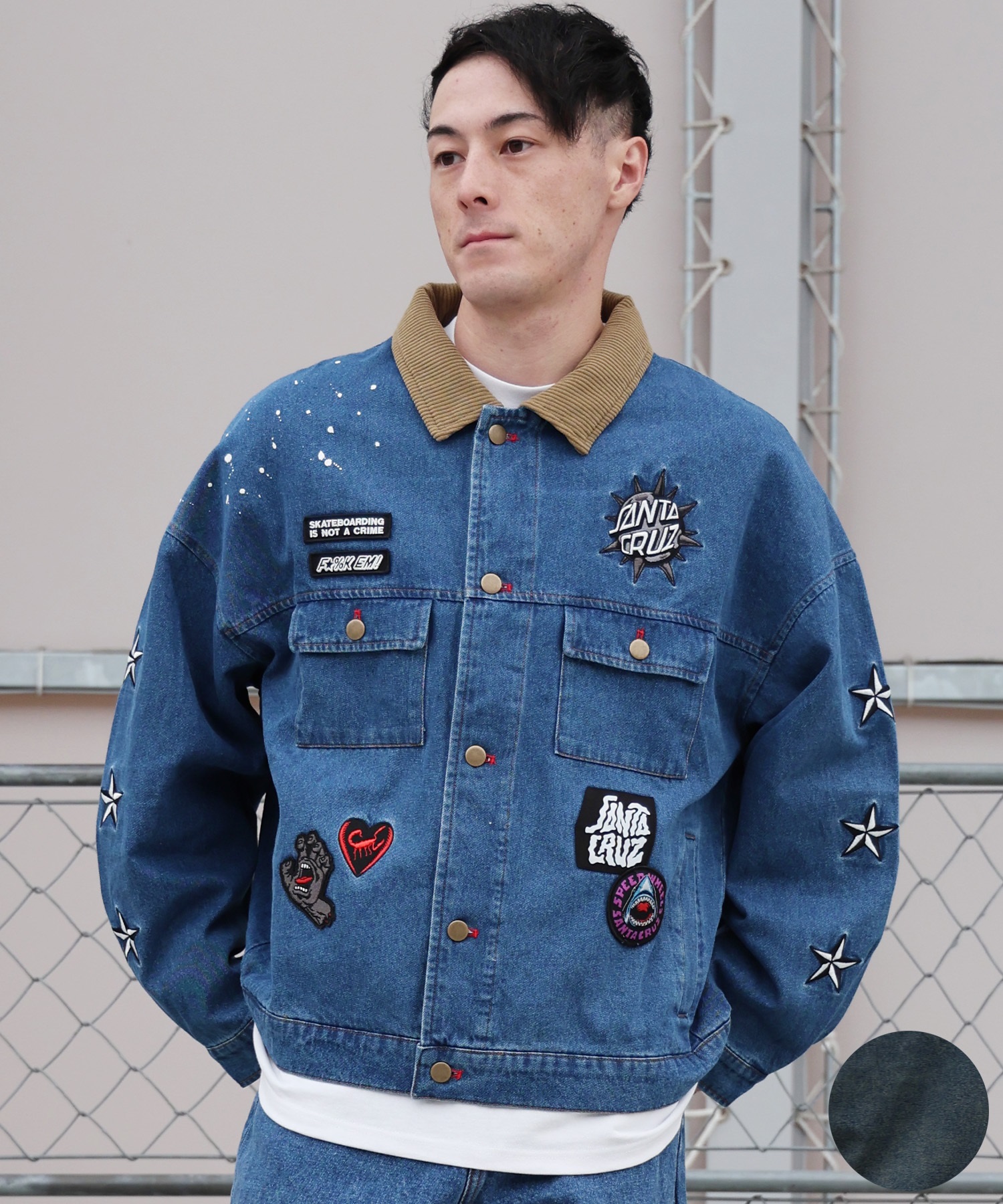 SANTA CRUZ サンタクルーズ ジャケット メンズ SC PATCHES DENIM