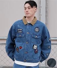 SANTA CRUZ サンタクルーズ ジャケット メンズ SC PATCHES DENIM JACKET 502261101(STWSH-M)