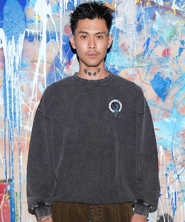 SANTACRUZ サンタクルーズ トレーナー スウェット メンズ 裏毛 SPDWLS SCRM CREW NECK 502264301 ムラサキスポーツ限定