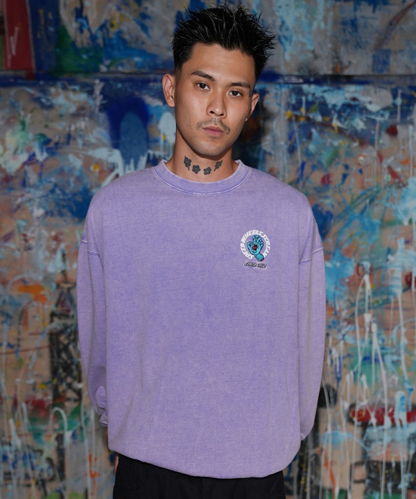 SANTACRUZ サンタクルーズ トレーナー スウェット メンズ 裏毛 SPDWLS SCRM CREW NECK 502264301 ムラサキスポーツ限定