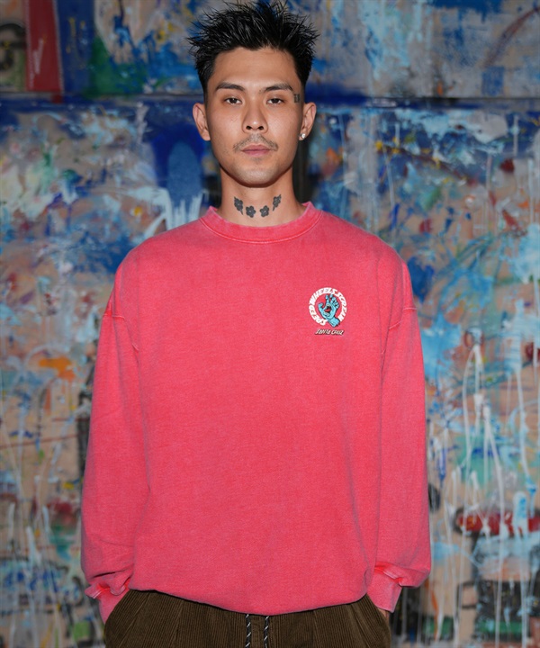 SANTACRUZ サンタクルーズ トレーナー スウェット メンズ 裏毛 SPDWLS SCRM CREW NECK 502264301 ムラサキスポーツ限定