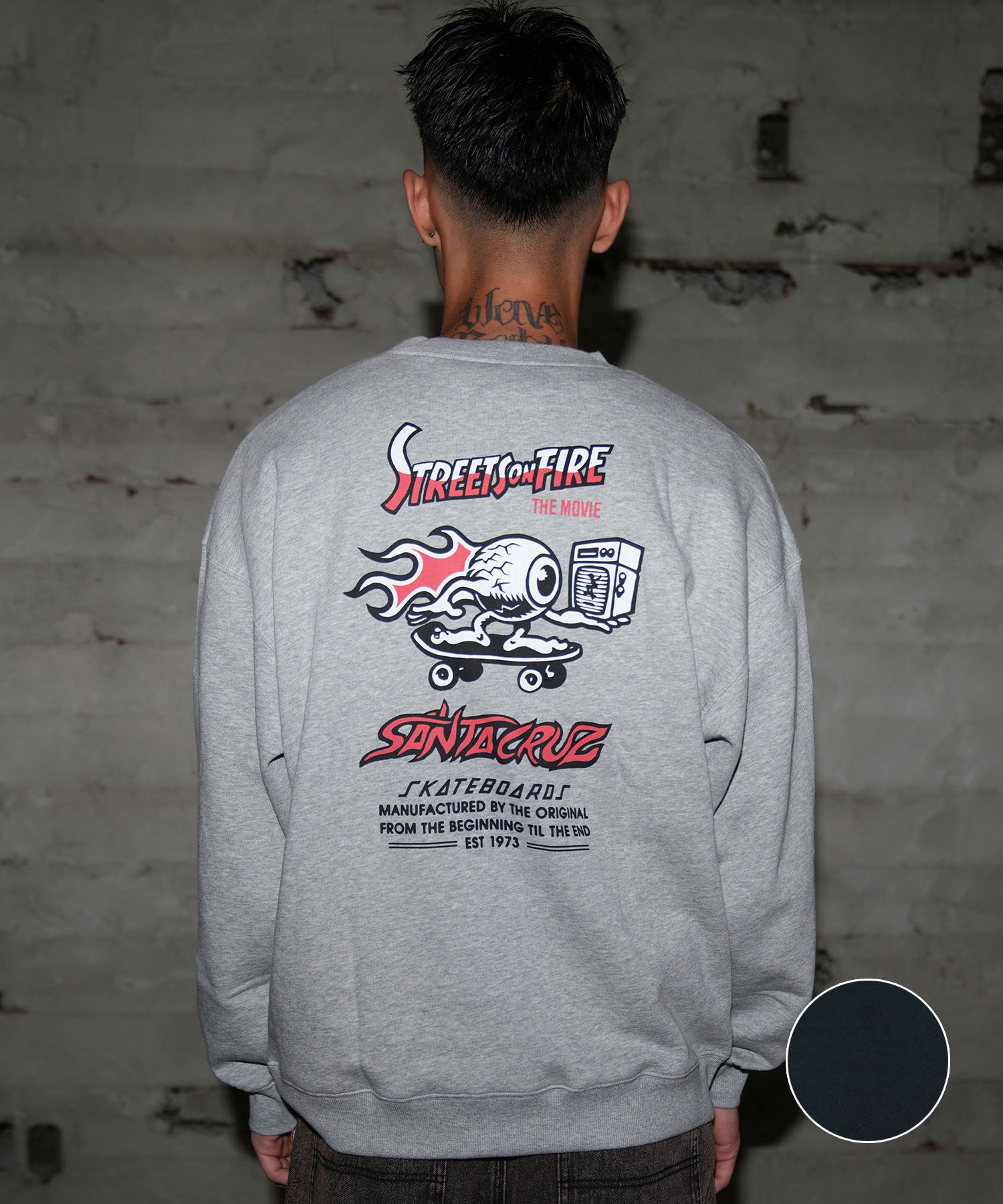 つ*様 80s サンタクルーズsantacruz スウェット SANTACRUZ サンタクルーズ トレーナー スウェット メンズ クルーネック