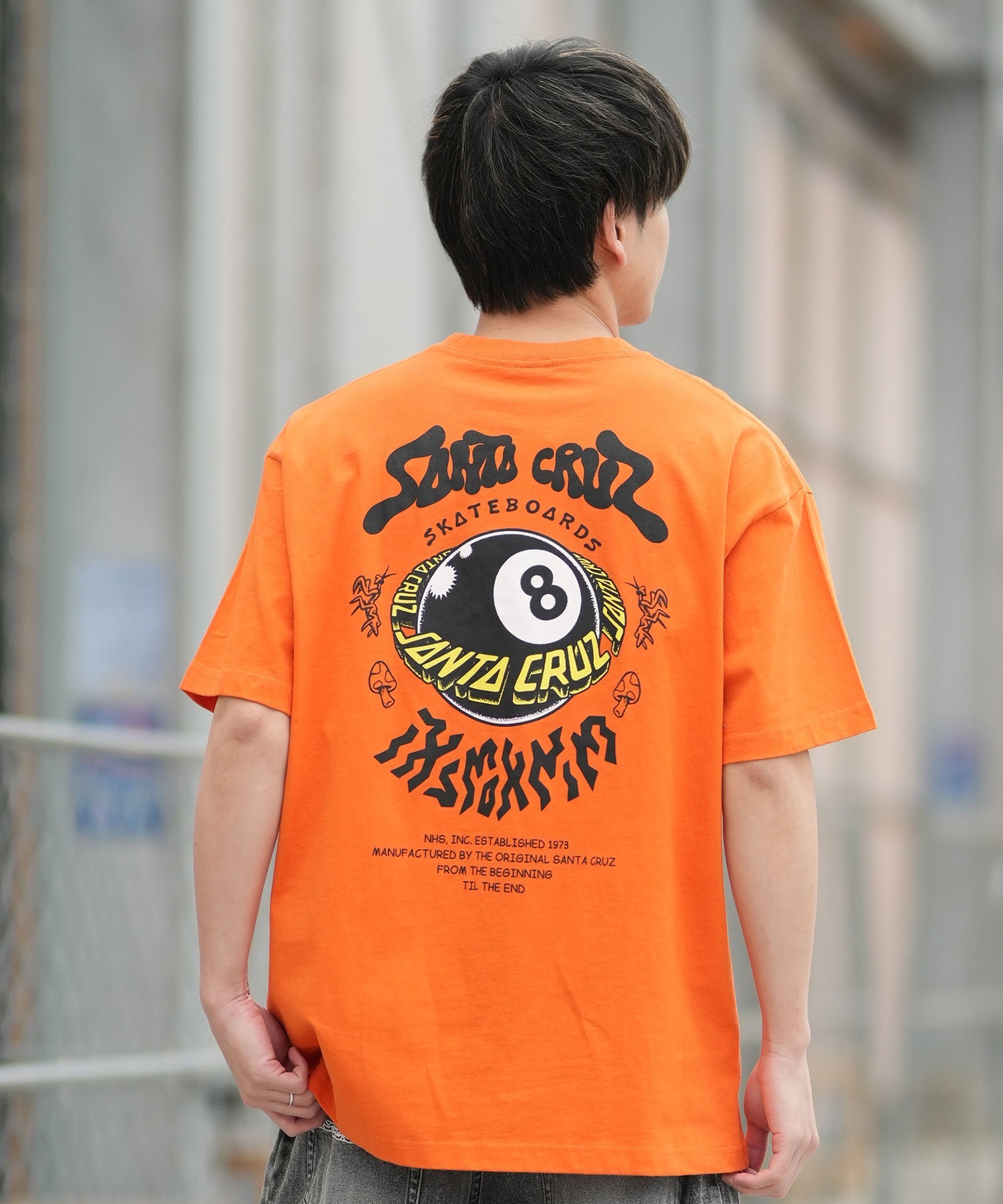 SANTA CRUZ サンタクルーズ 半袖 Tシャツ メンズ バックプリント 8BALL