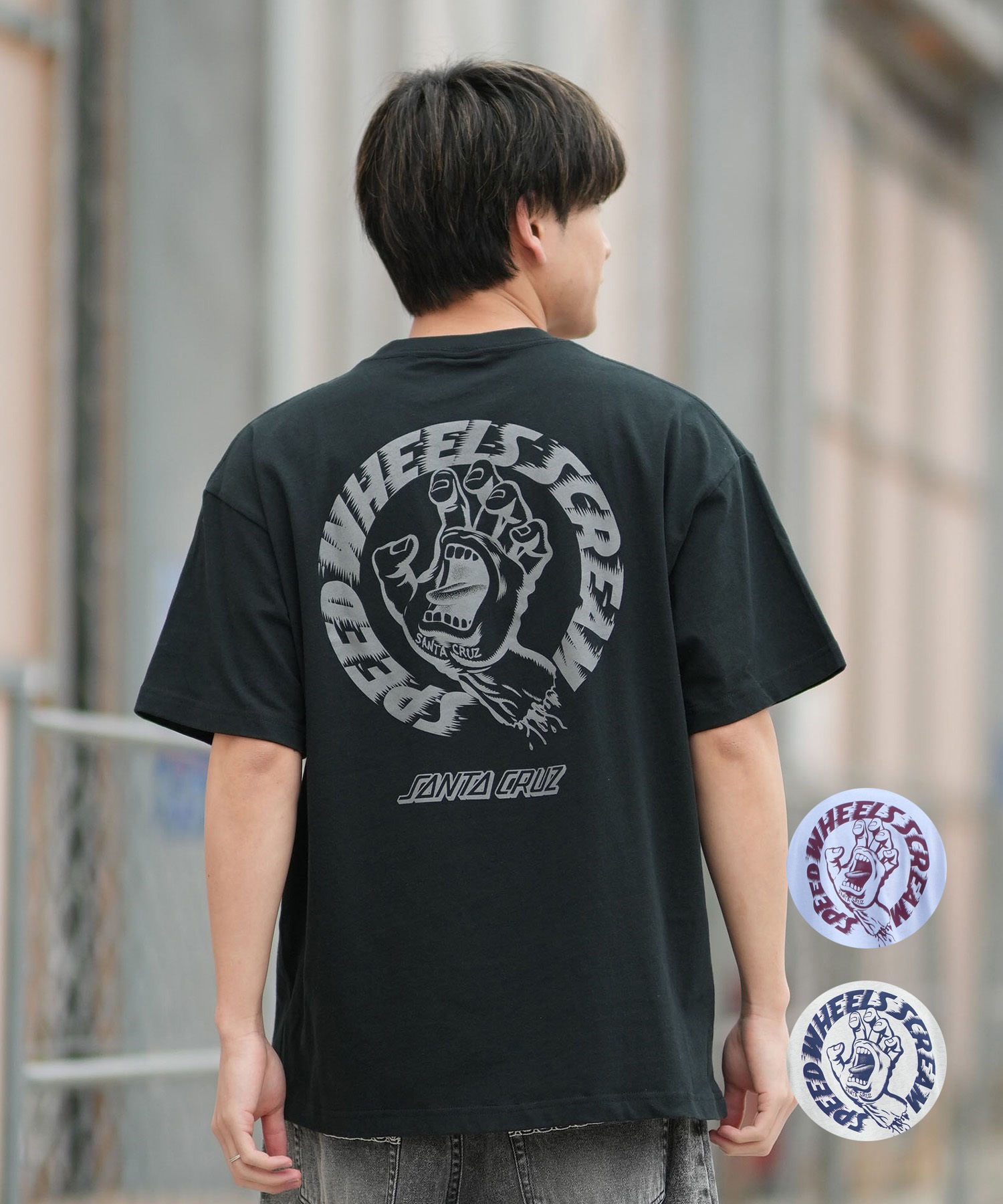 SANTA CRUZ サンタクルーズ 半袖 Tシャツ メンズ バックプリント SPEED