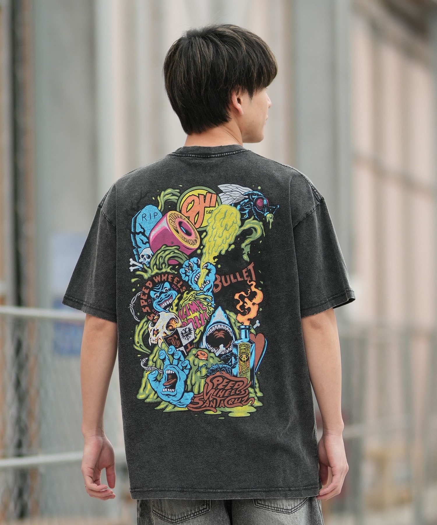 SANTA CRUZ サンタクルーズ 半袖 Tシャツ メンズ 古着風 ヴィンテージ