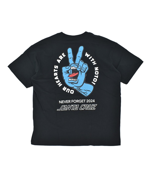 SANTA CRUZ サンタクルーズ 半袖 Tシャツ メンズ バックプリント PEACE FOR NOTO SS TEE 502262408 ムラサキスポーツ限定
