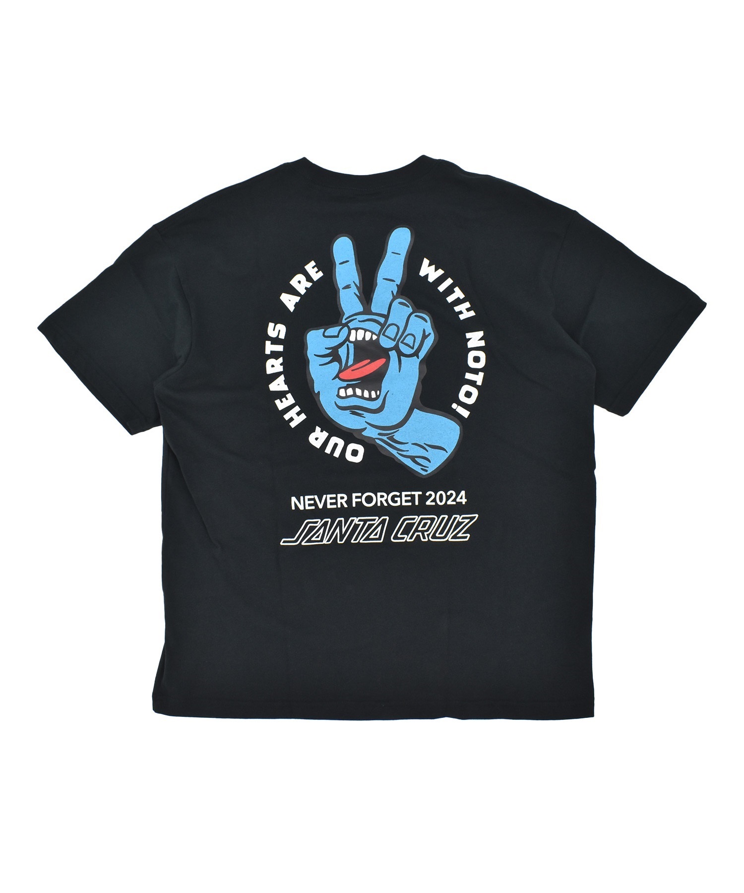 SANTA CRUZ サンタクルーズ 半袖 Tシャツ メンズ バックプリント PEACE FOR NOTO SS TEE 502262408 ムラサキスポーツ限定(OFFBK-XS)