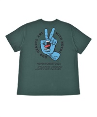 SANTA CRUZ サンタクルーズ 半袖 Tシャツ メンズ バックプリント PEACE FOR NOTO SS TEE 502262408 ムラサキスポーツ限定(GREEN-XS)