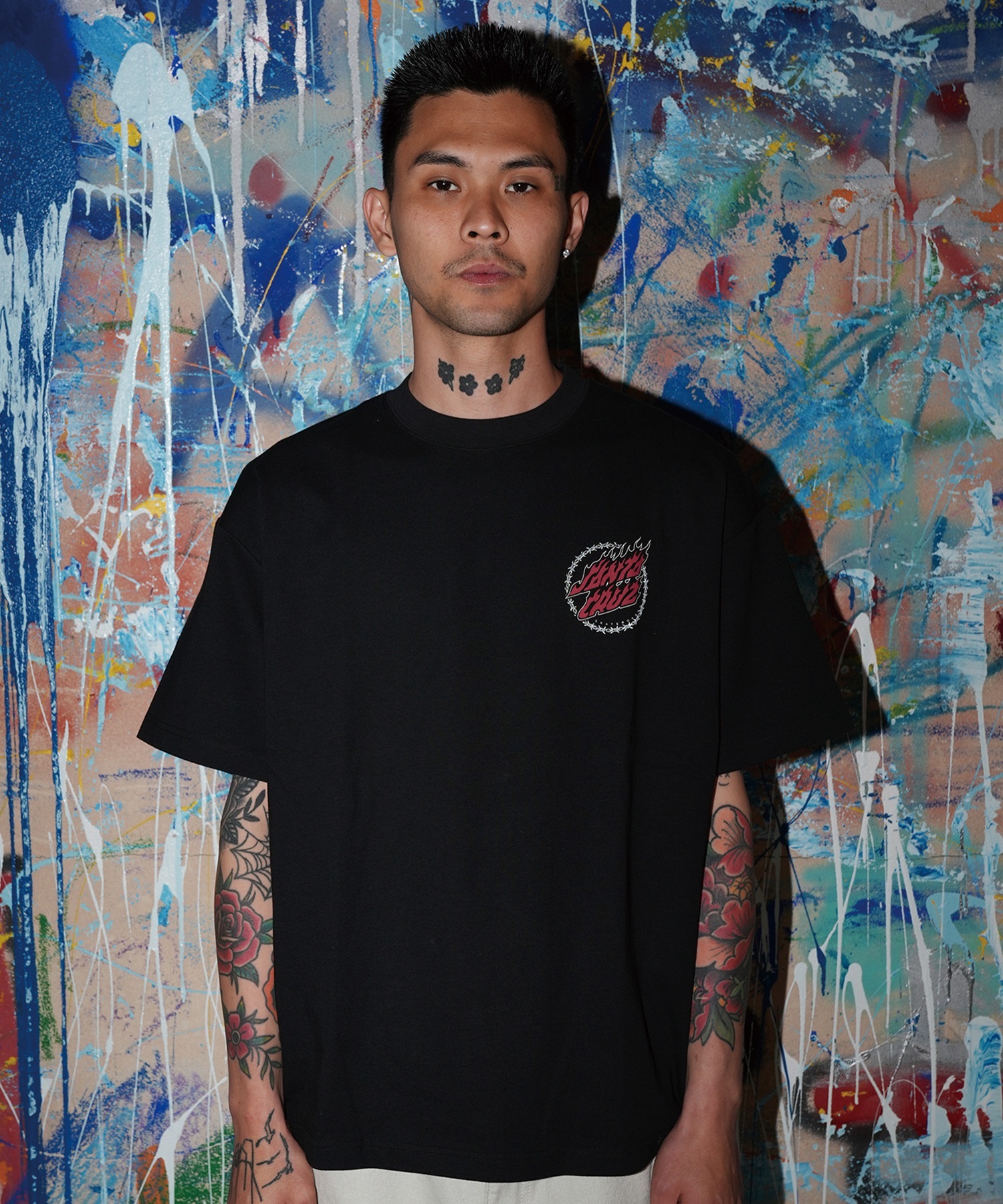 SANTA CRUZ サンタクルーズ 半袖 Tシャツ メンズ ワンポイント WIRD