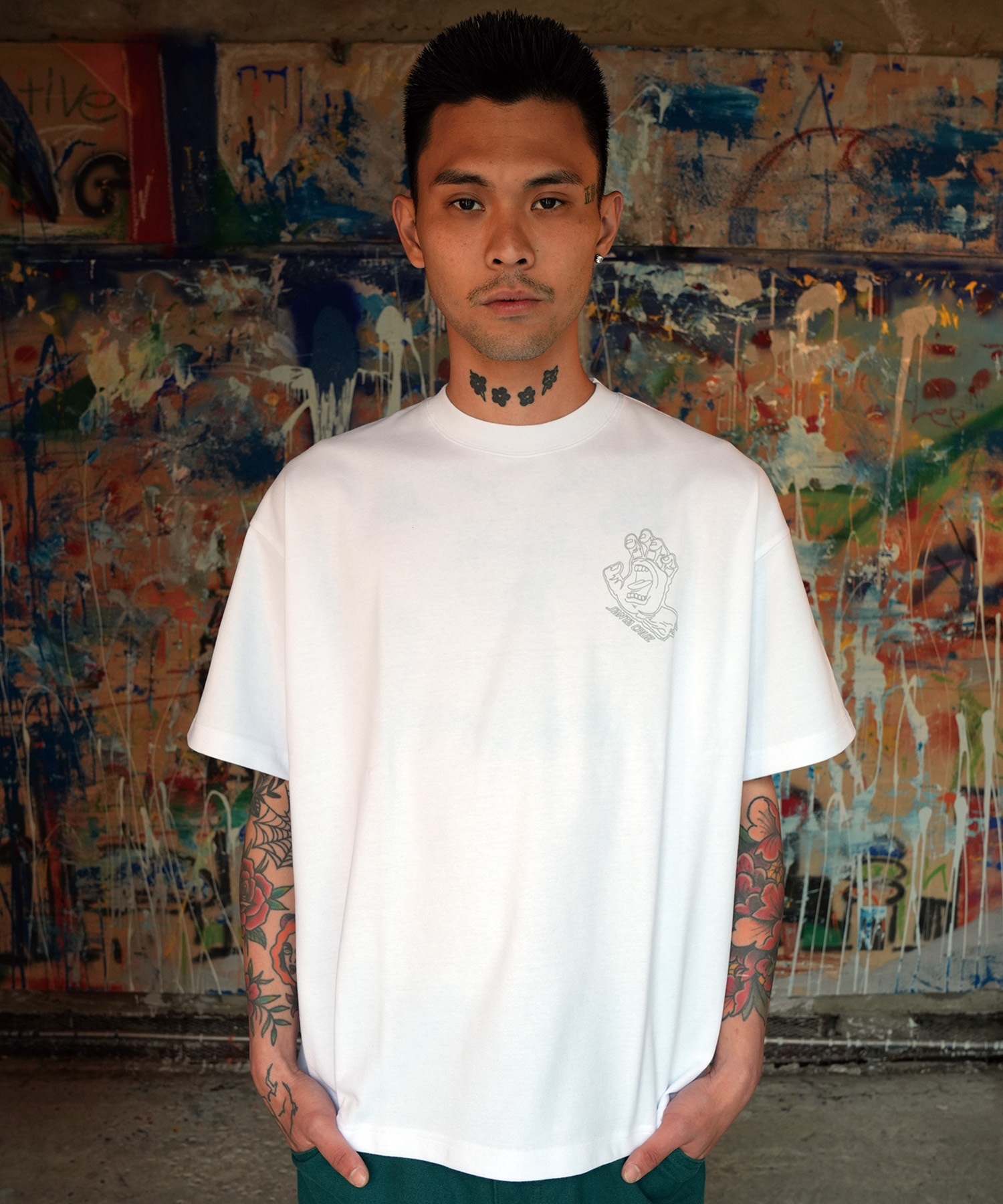 SANTA CRUZ サンタクルーズ 半袖 Tシャツ メンズ 吸水速乾 VOID HAND