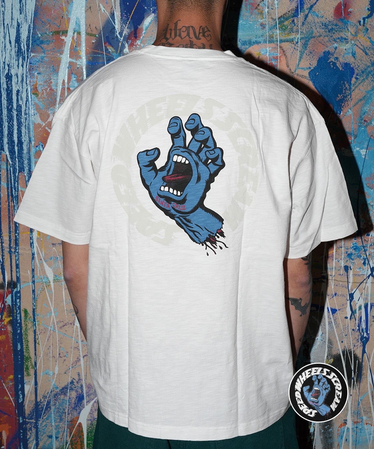 SANTA CRUZ サンタクルーズ 半袖 Tシャツ メンズ バックプリント SPEED