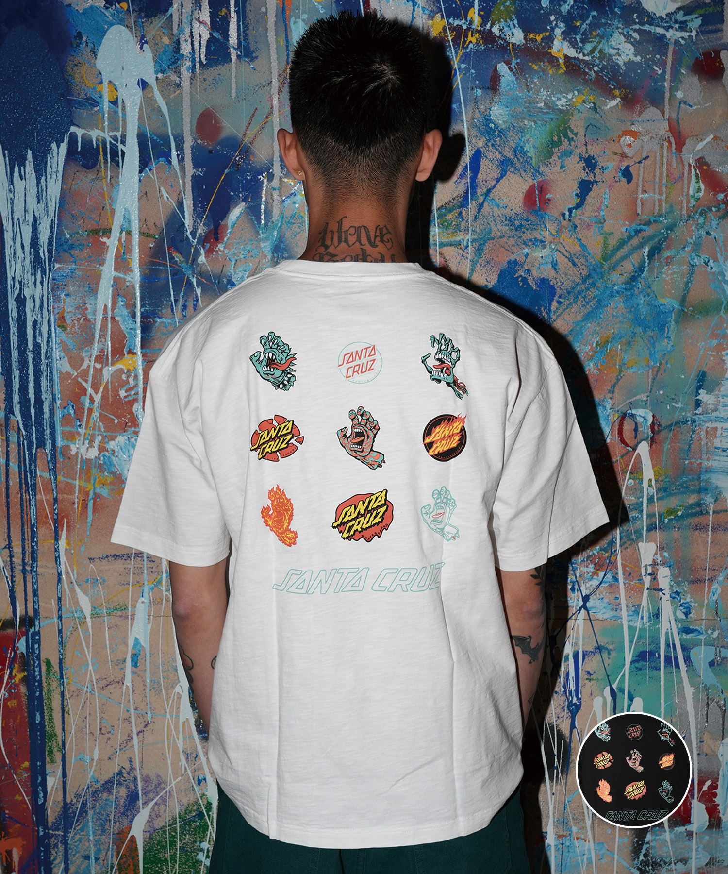 SANTA CRUZ サンタクルーズ 半袖 Tシャツ メンズ バックプリント BINGO