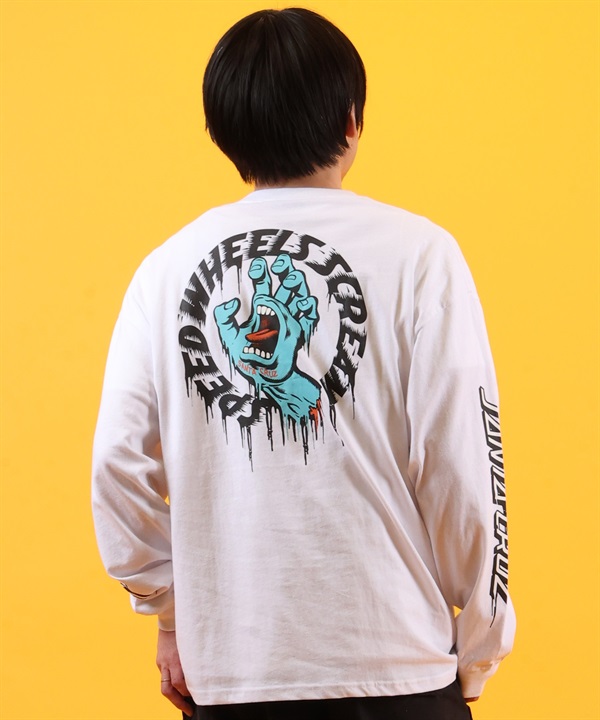 SANTA CRUZ サンタクルーズ 長袖 Tシャツ ロンT メンズ バックプリント TAGGED SPEED WHEELS L S T 502261401