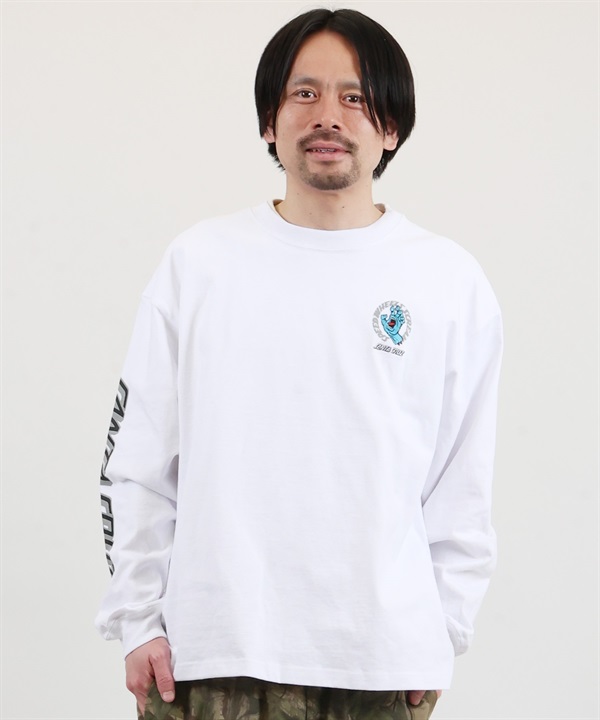 SANTA CRUZ サンタクルーズ 長袖 Tシャツ ロンT メンズ リフレクター ロゴ SPDWHL SCRM STRPCHST LS 502261403