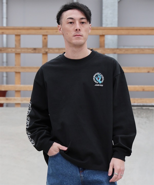 SANTA CRUZ サンタクルーズ 長袖 Tシャツ ロンT メンズ リフレクター ロゴ SPDWHL SCRM STRPCHST LS 502261403