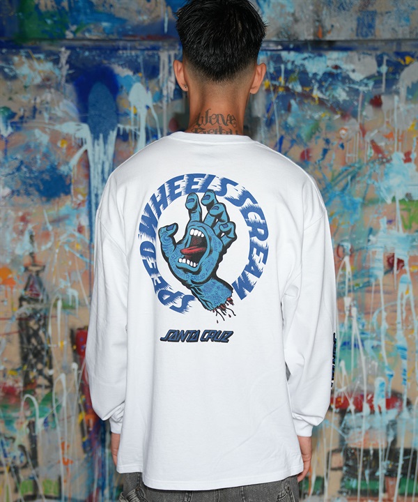 SANTA CRUZ サンタクルーズ 長袖 Tシャツ ロンT メンズ ロゴ バックプリント 袖プリント 502264402 ムラサキスポーツ限定